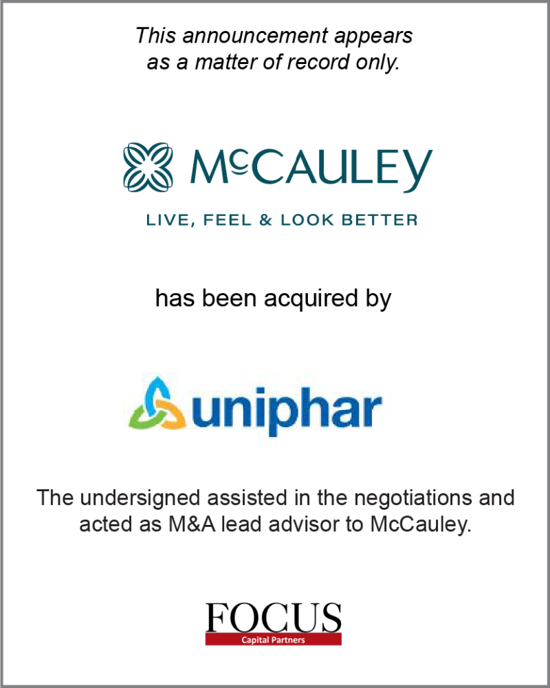 Transactions FOCUS Capital Partners